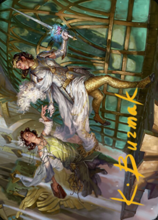 Daring Escape Art Card (Gold-Stamped Signature) [Streets of New Capenna Art Series] | Gate City Games LLC