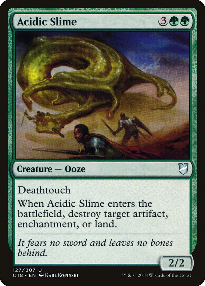Acidic Slime [Commander 2018] | Gate City Games LLC