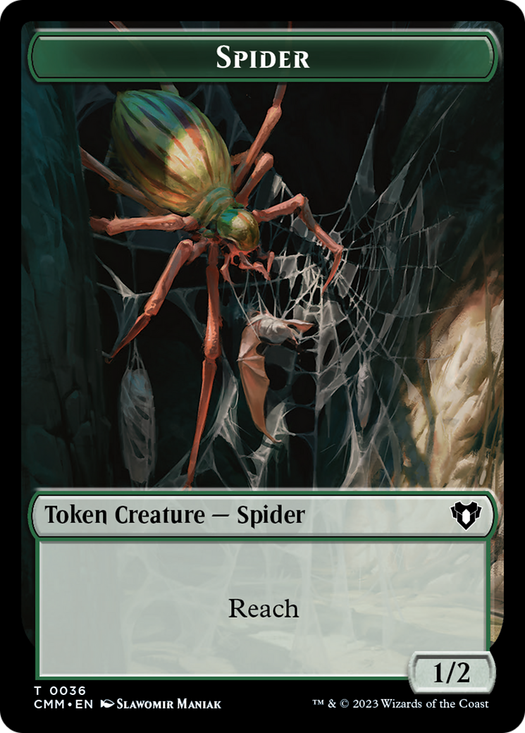 Spider Token [Commander Masters Tokens] | Gate City Games LLC