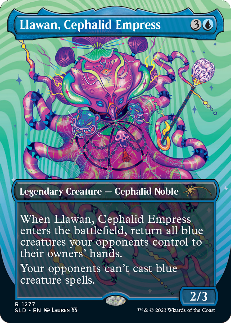 Llawan, Cephalid Empress (Borderless) [Secret Lair Drop Series] | Gate City Games LLC