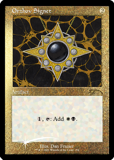 Orzhov Signet (Retro) (Foil Etched) [Secret Lair Drop Series] | Gate City Games LLC