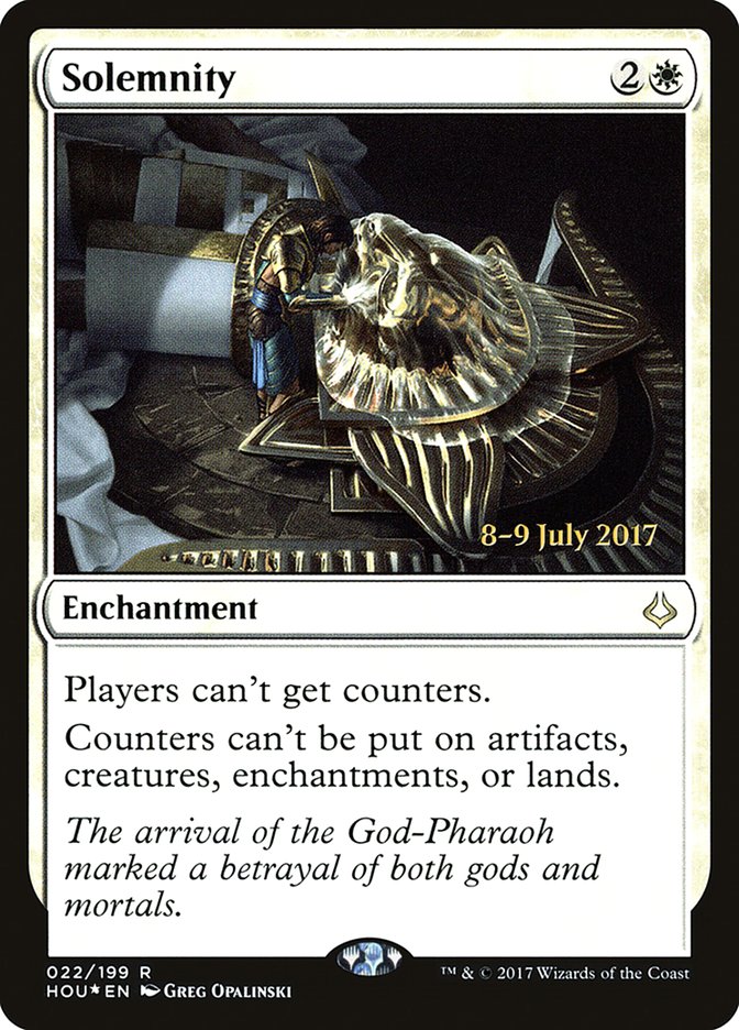 Solemnity [Hour of Devastation Prerelease Promos] | Gate City Games LLC