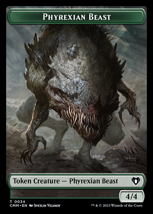 Eldrazi Scion // Phyrexian Beast Double-Sided Token [Commander Masters Tokens] | Gate City Games LLC