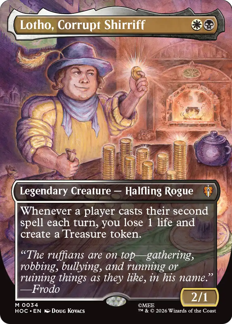Lotho, Corrupt Shirriff (Borderless) [The Hobbit: Eternal-Legal] | Gate City Games LLC