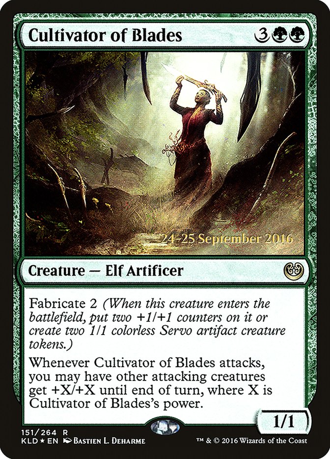 Cultivator of Blades [Kaladesh Prerelease Promos] | Gate City Games LLC