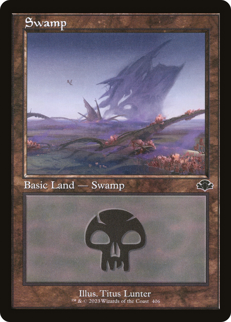 Swamp (406) (Retro) [Dominaria Remastered] | Gate City Games LLC