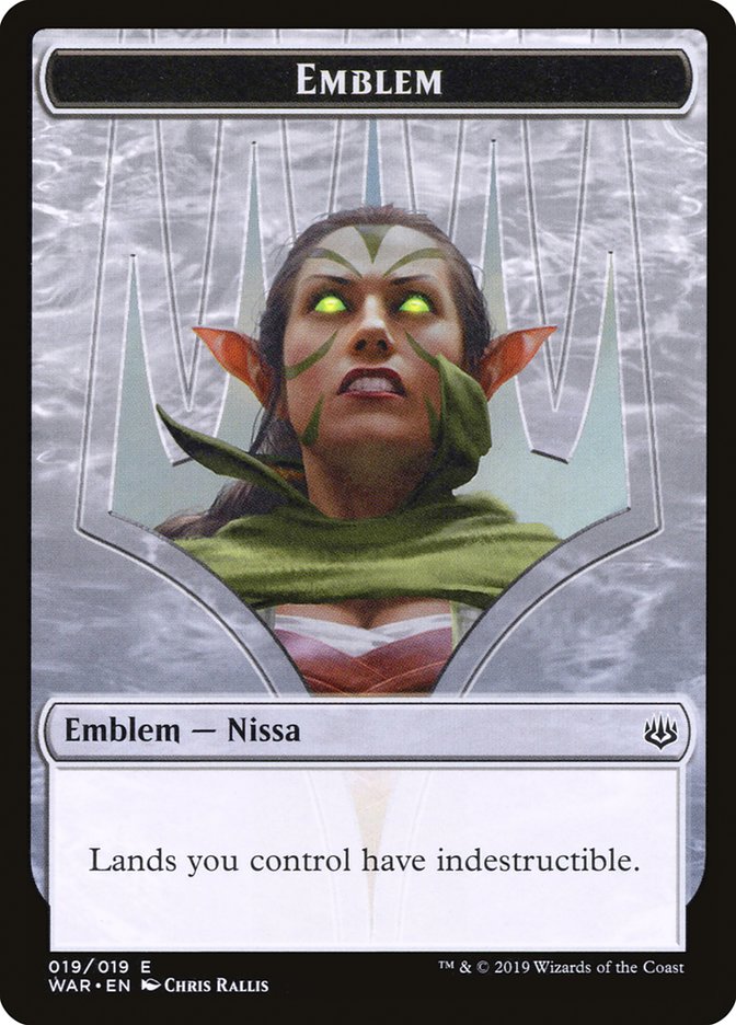 Nissa, Who Shakes the World Emblem [War of the Spark Tokens] | Gate City Games LLC