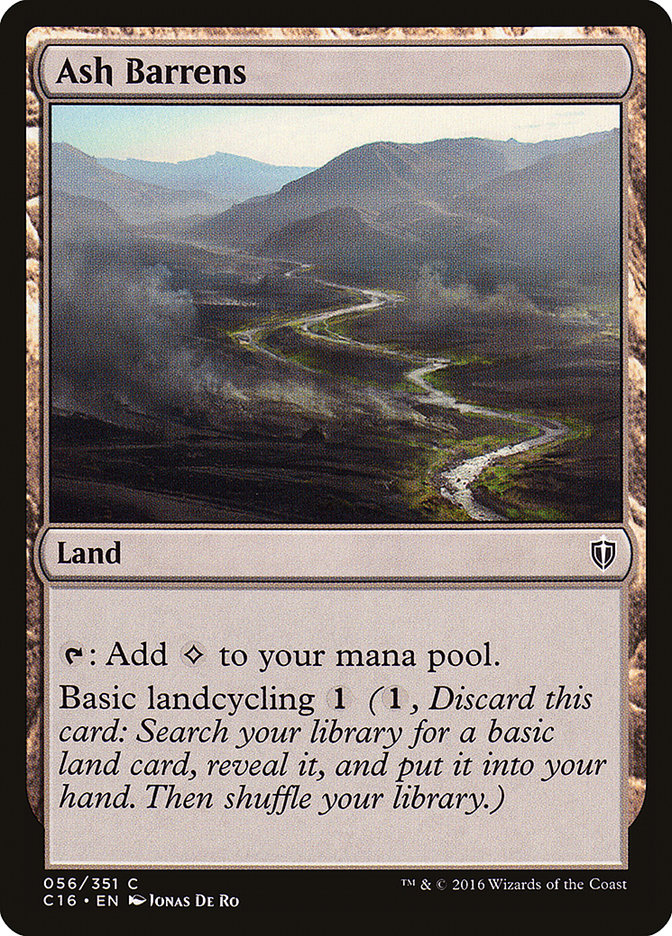 Ash Barrens [Commander 2016] | Gate City Games LLC