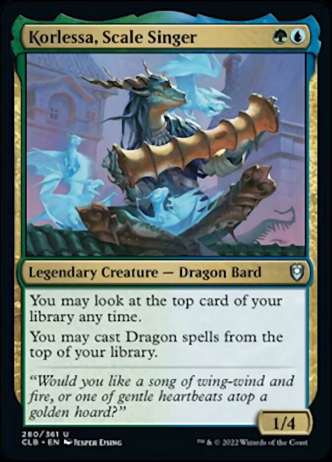 Korlessa, Scale Singer [Commander Legends: Battle for Baldur's Gate] | Gate City Games LLC