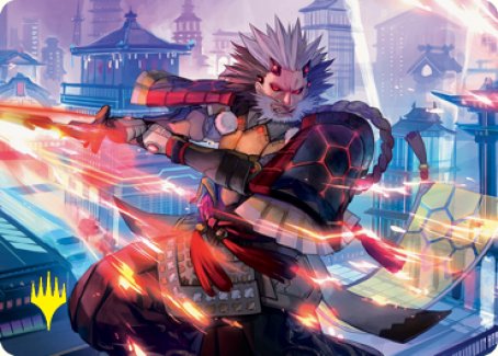 Isshin, Two Heavens as One 2 Art Card (Gold-Stamped Signature) [Kamigawa: Neon Dynasty Art Series] | Gate City Games LLC