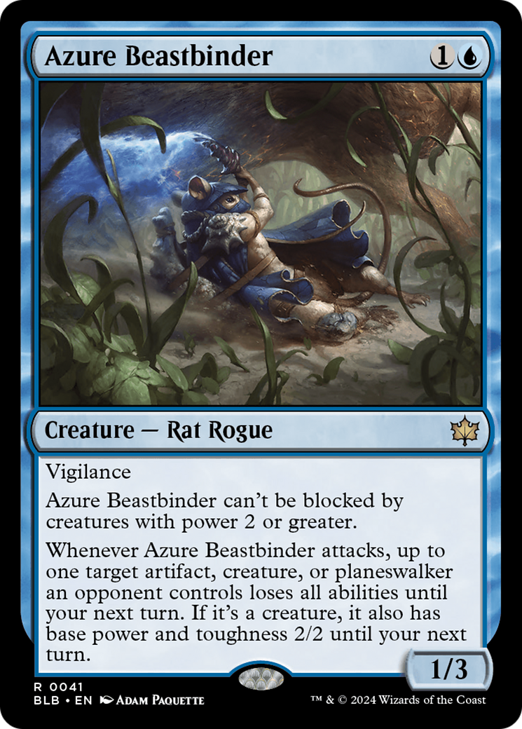 Azure Beastbinder [Bloomburrow] | Gate City Games LLC