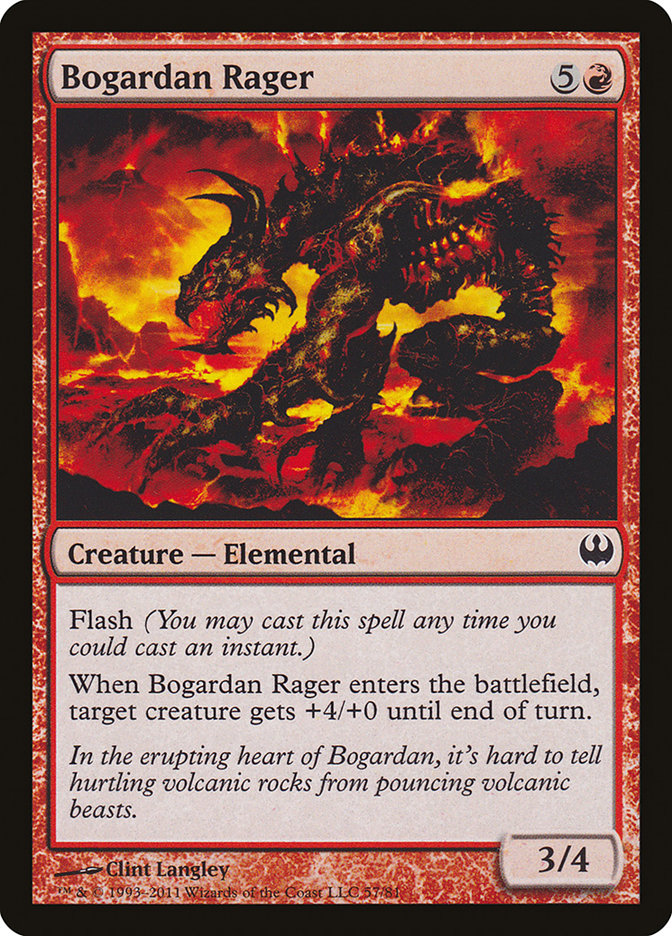 Bogardan Rager [Duel Decks: Knights vs. Dragons] | Gate City Games LLC