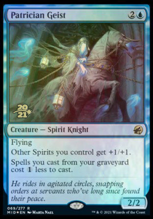 Patrician Geist [Innistrad: Midnight Hunt Prerelease Promos] | Gate City Games LLC