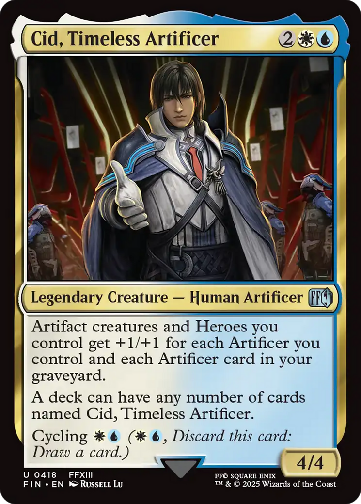 Cid, Timeless Artificer (0418) [FINAL FANTASY] | Gate City Games LLC