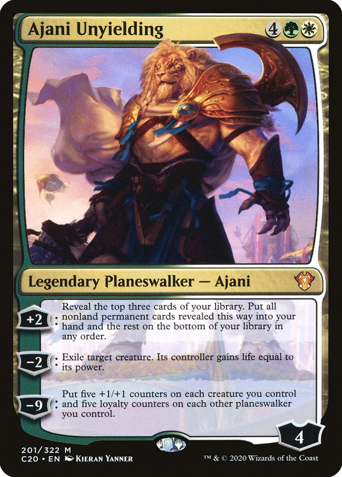 Ajani Unyielding [Commander 2020] | Gate City Games LLC