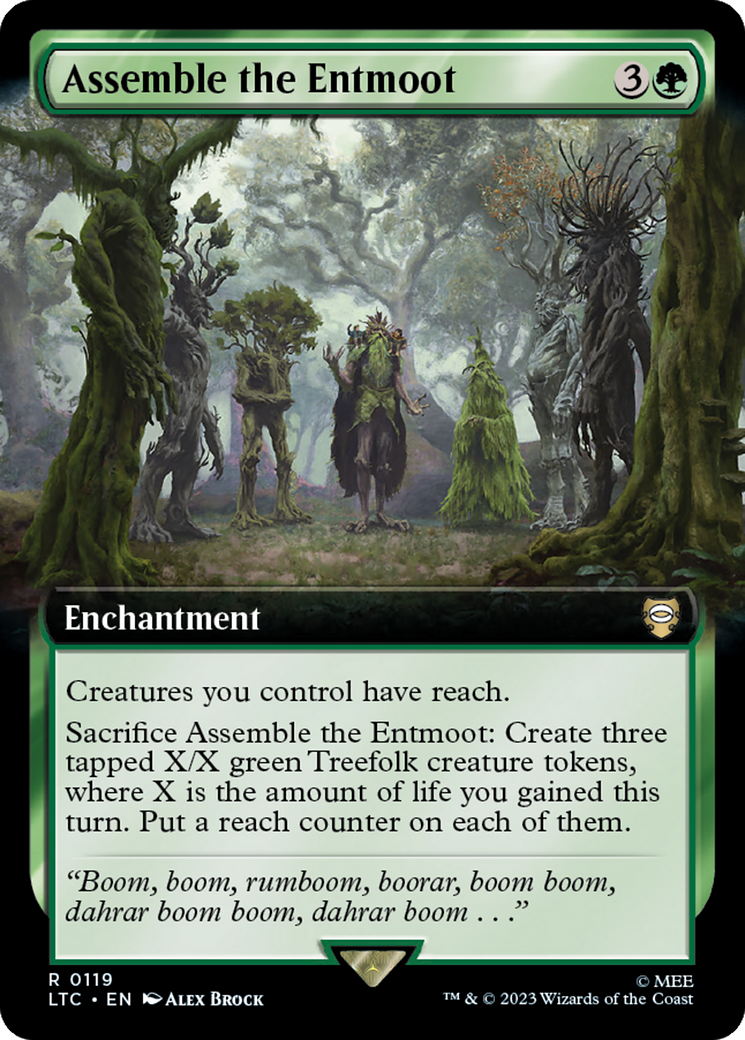 Assemble the Entmoot (Extended Art) [The Lord of the Rings: Tales of Middle-Earth Commander] | Gate City Games LLC