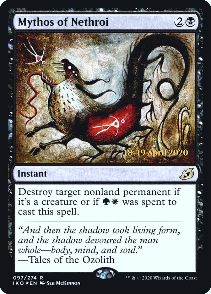 Mythos of Nethroi [Ikoria: Lair of Behemoths Prerelease Promos] | Gate City Games LLC