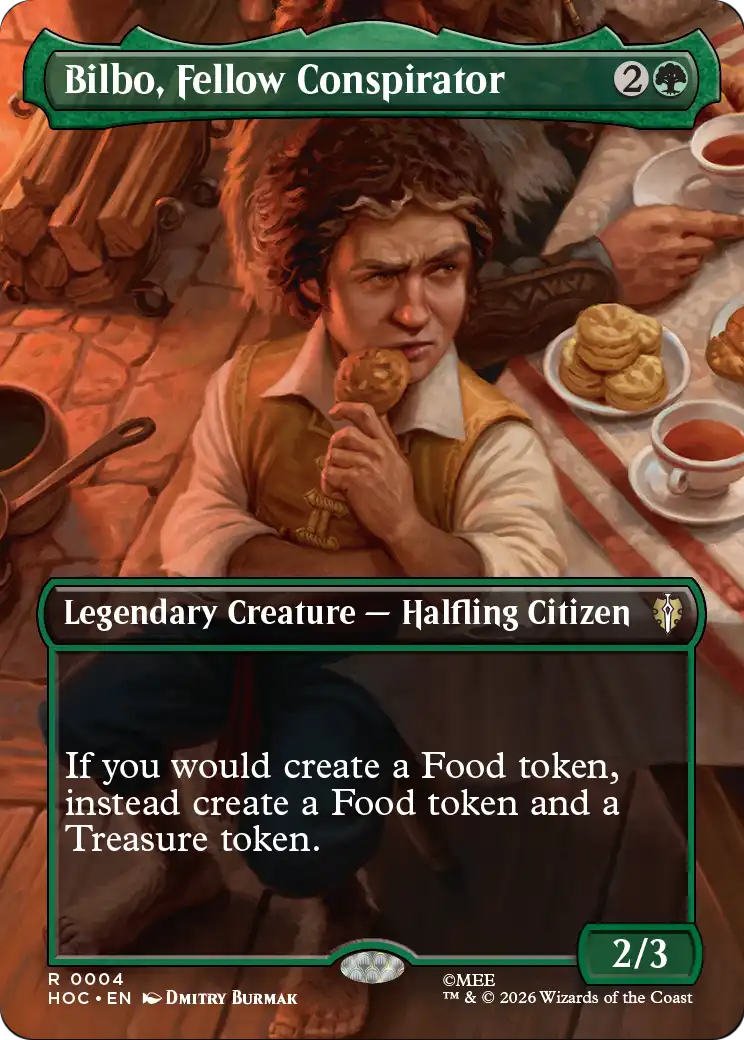 Bilbo, Fellow Conspirator (Borderless) [The Hobbit: Eternal-Legal] | Gate City Games LLC