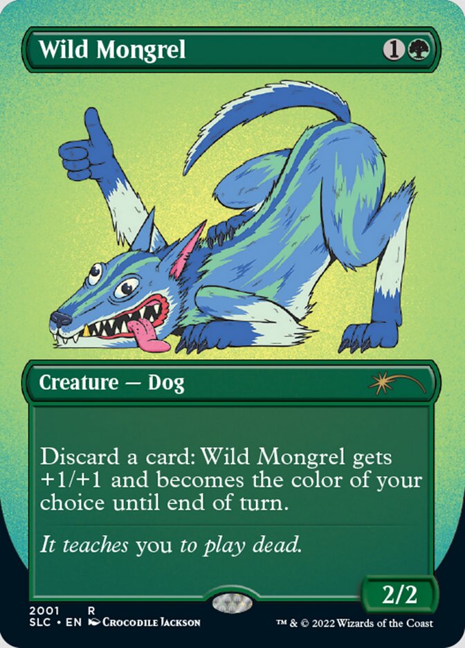 Wild Mongrel (Borderless) [Secret Lair Countdown Kit] | Gate City Games LLC