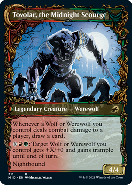 Tovolar, Dire Overlord // Tovolar, the Midnight Scourge (Showcase Equinox) [Innistrad: Midnight Hunt] | Gate City Games LLC