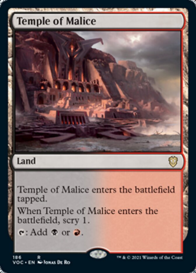 Temple of Malice [Innistrad: Crimson Vow Commander] | Gate City Games LLC