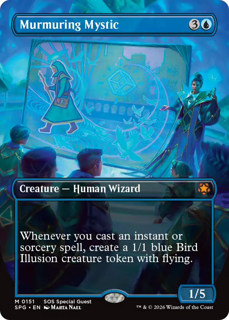 Murmuring Mystic (Borderless) [Secrets of Strixhaven Special Guests] | Gate City Games LLC