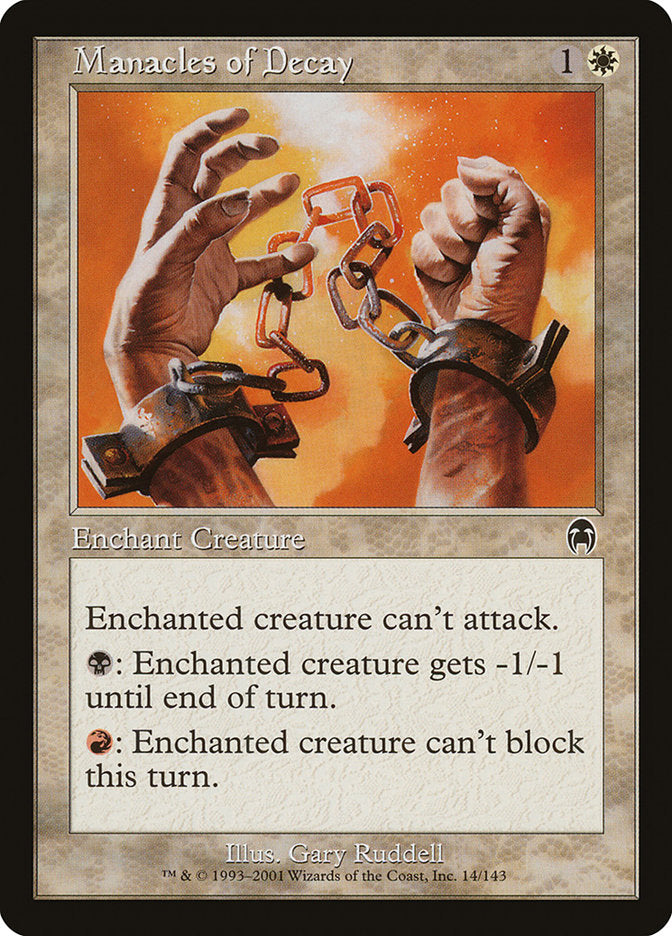 Manacles of Decay [Apocalypse] | Gate City Games LLC