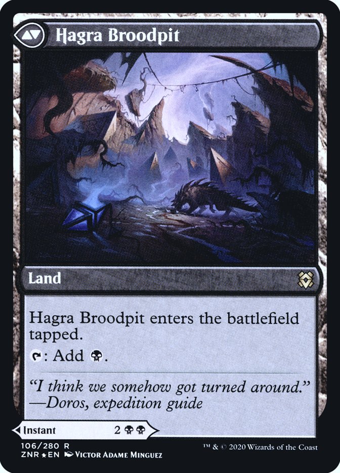 Hagra Mauling // Hagra Broodpit [Zendikar Rising Prerelease Promos] | Gate City Games LLC