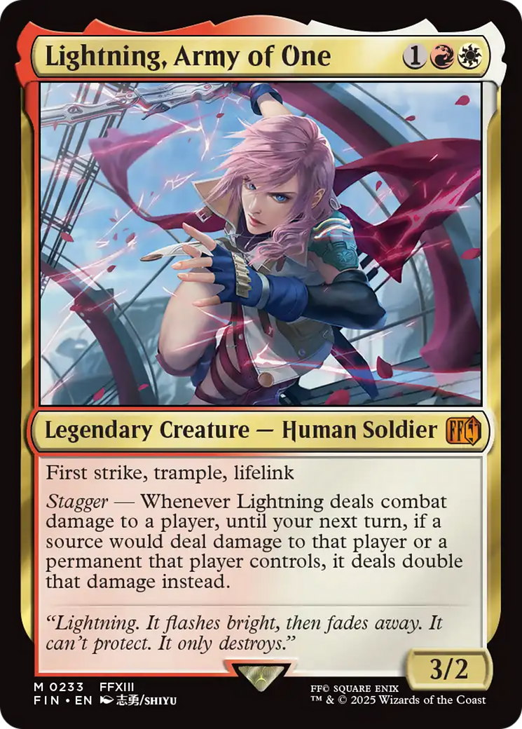 Lightning, Army of One [FINAL FANTASY] | Gate City Games LLC