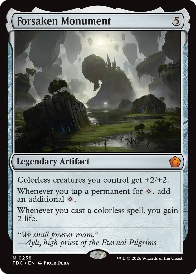 Forsaken Monument [Foundations Commander] | Gate City Games LLC