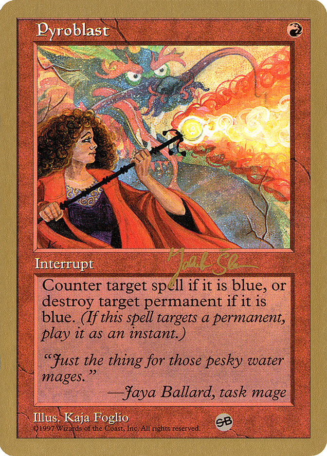 Pyroblast (Jakub Slemr) (SB) [World Championship Decks 1997] | Gate City Games LLC
