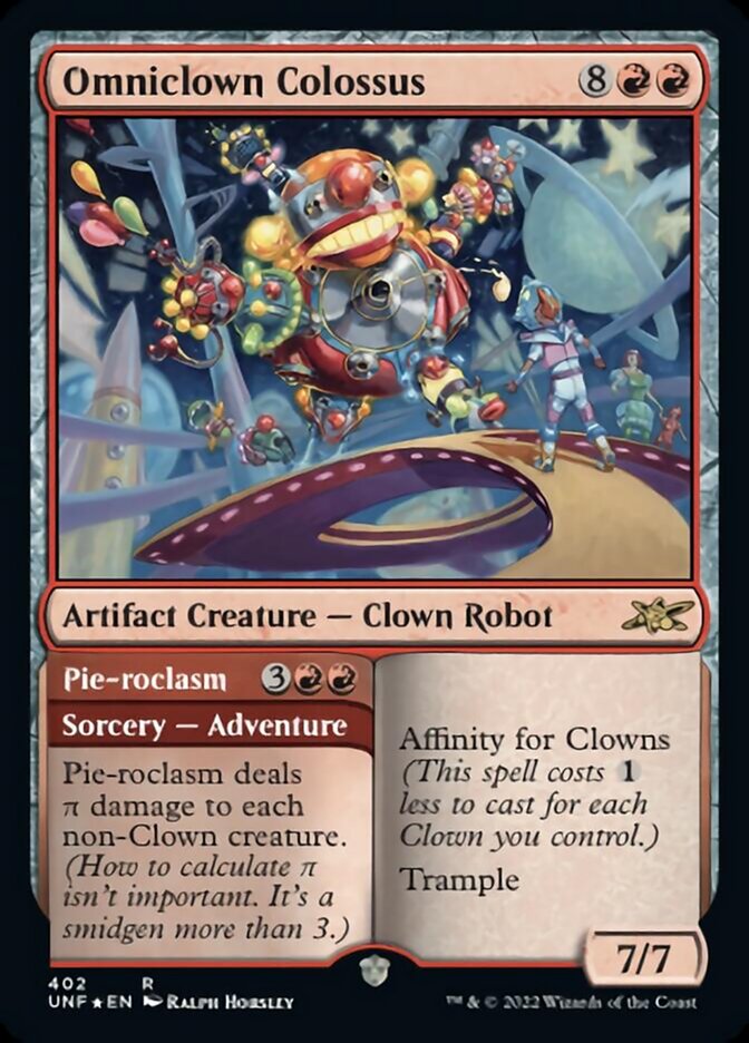 Omniclown Colossus // Pie-roclasm (Galaxy Foil) [Unfinity] | Gate City Games LLC