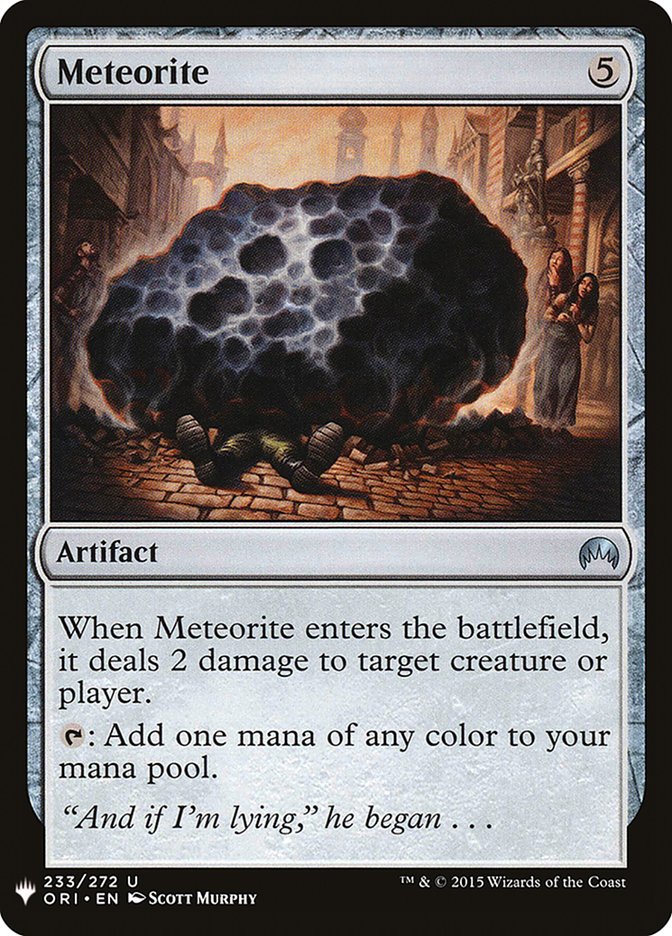 Meteorite [Mystery Booster] | Gate City Games LLC