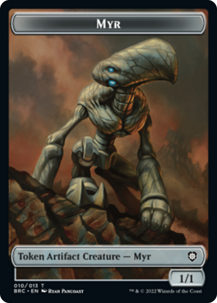 Myr // Thopter (010) Double-Sided Token [The Brothers' War Commander Tokens] | Gate City Games LLC