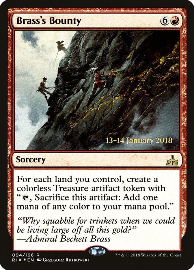 Brass's Bounty [Rivals of Ixalan Prerelease Promos] | Gate City Games LLC