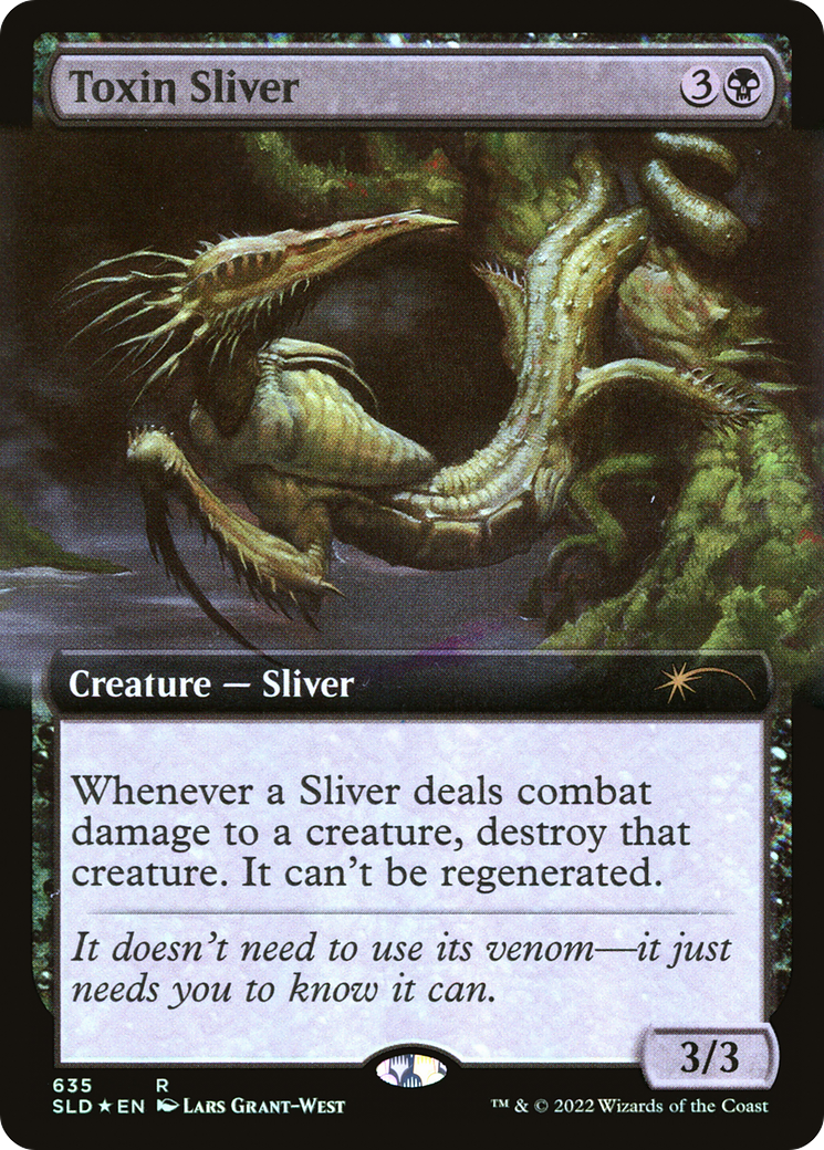 Toxin Sliver (Extended Art) [Secret Lair Drop Promos] | Gate City Games LLC