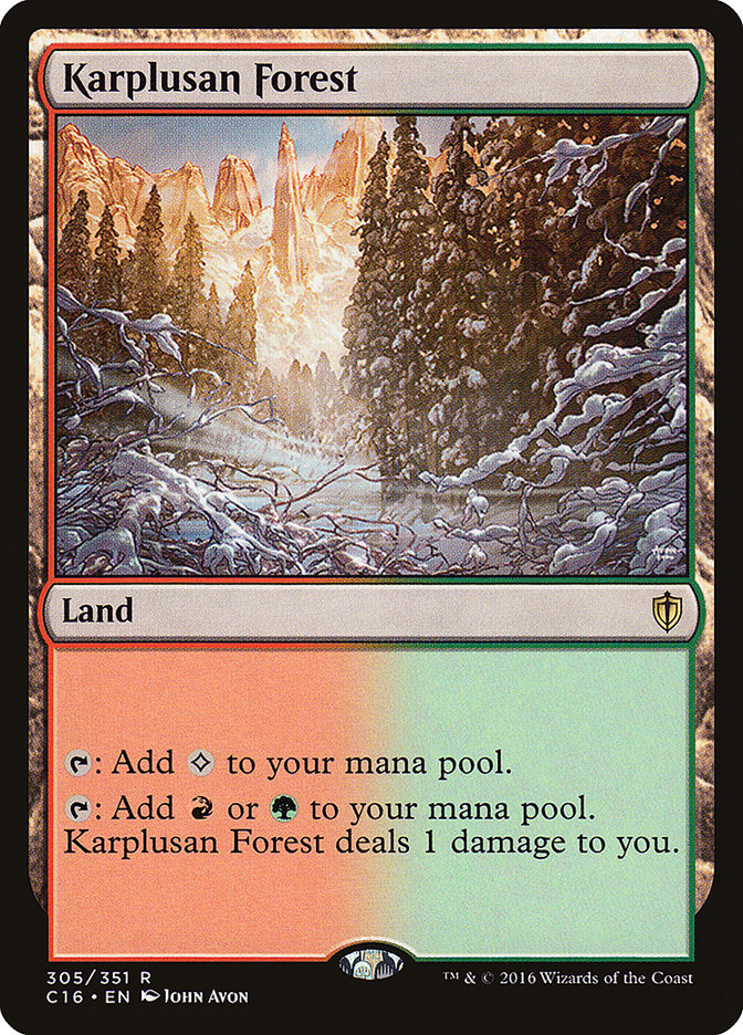 Karplusan Forest [Commander 2016] | Gate City Games LLC