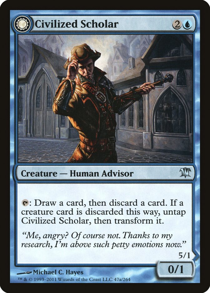Civilized Scholar // Homicidal Brute [Innistrad] | Gate City Games LLC