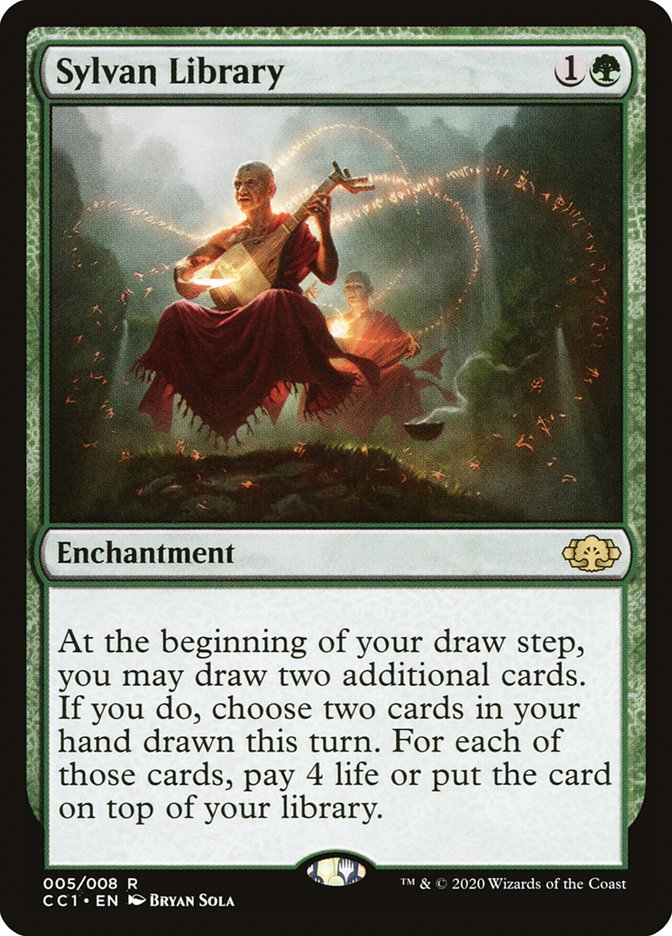Sylvan Library [Commander Collection: Green] | Gate City Games LLC