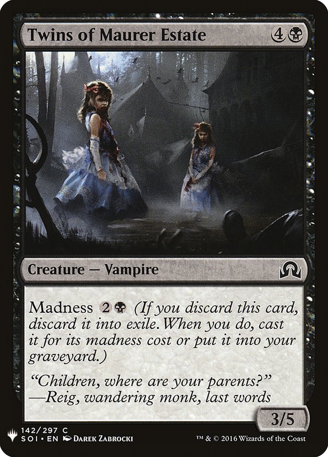 Twins of Maurer Estate [Mystery Booster] | Gate City Games LLC
