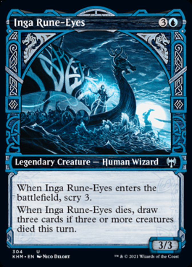 Inga Rune-Eyes (Showcase) [Kaldheim] | Gate City Games LLC