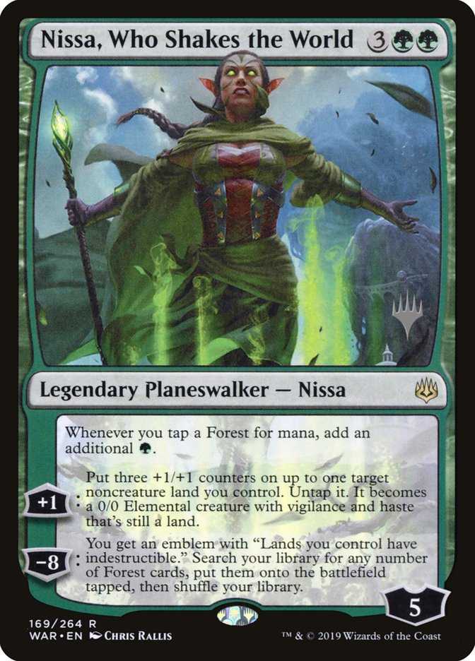 Nissa, Who Shakes the World (Promo Pack) [War of the Spark Promos] | Gate City Games LLC