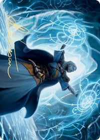 Frost Augur Art Card (Gold-Stamped Signature) [Kaldheim Art Series] | Gate City Games LLC