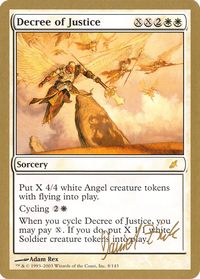 Decree of Justice (Daniel Zink) [World Championship Decks 2003] | Gate City Games LLC