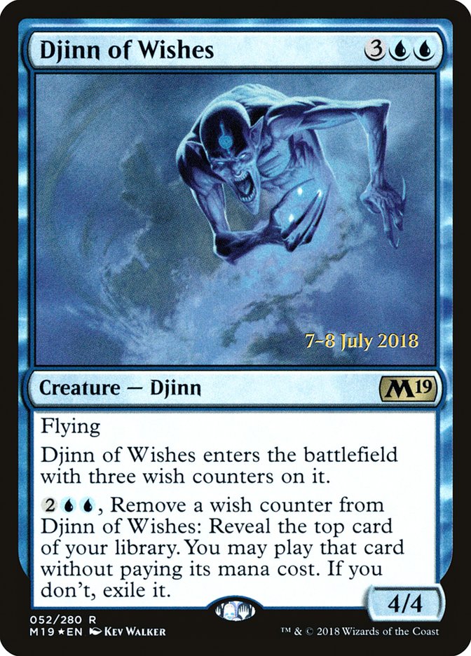 Djinn of Wishes [Core Set 2019 Prerelease Promos] | Gate City Games LLC