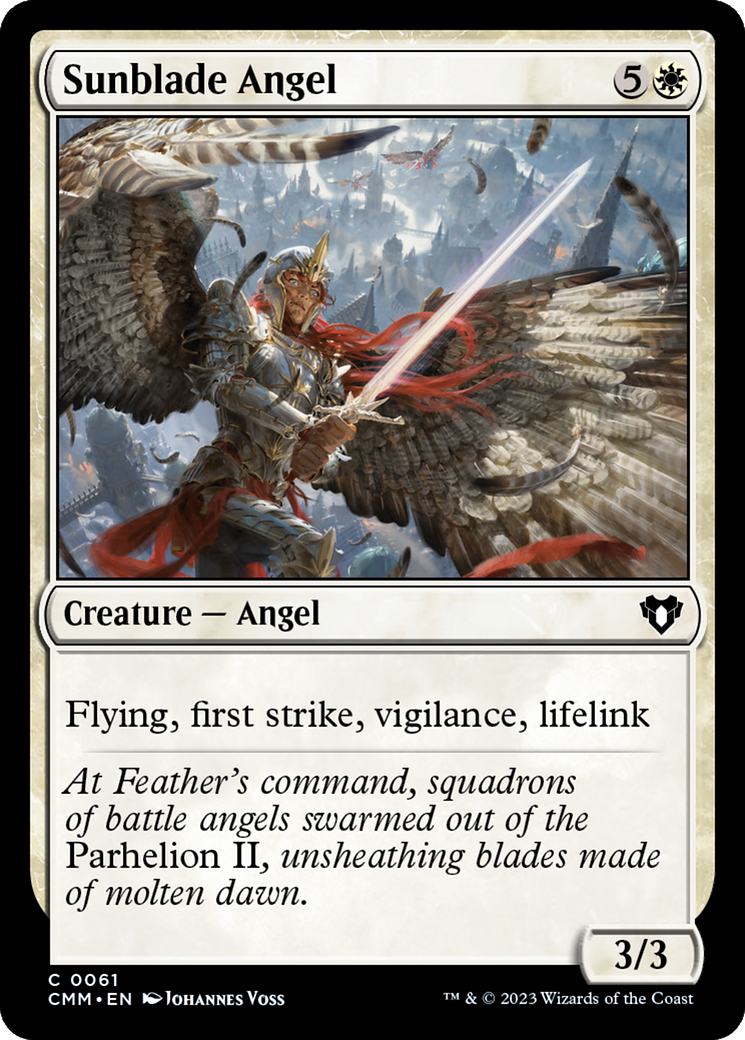 Sunblade Angel [Commander Masters] | Gate City Games LLC