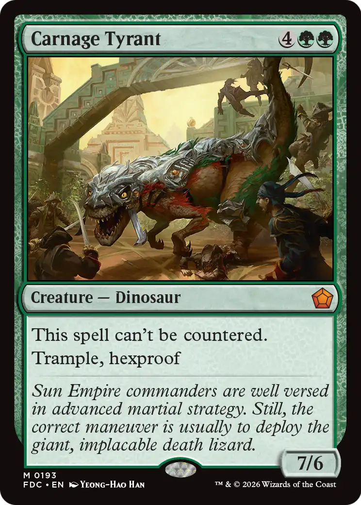 Carnage Tyrant [Foundations Commander] | Gate City Games LLC