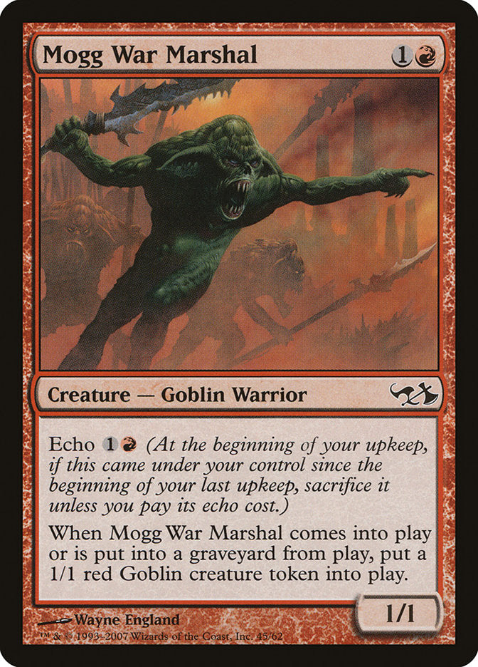 Mogg War Marshal [Duel Decks: Elves vs. Goblins] | Gate City Games LLC