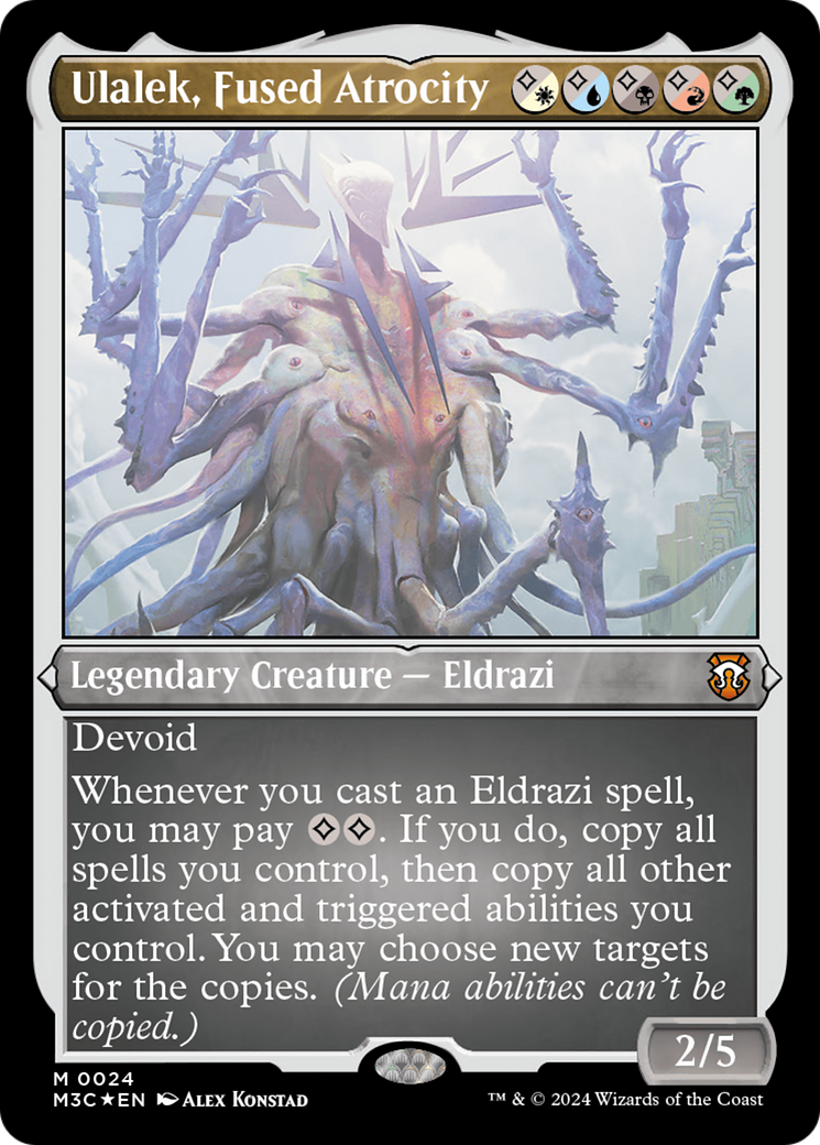 Ulalek, Fused Atrocity (Foil Etched) [Modern Horizons 3 Commander] | Gate City Games LLC