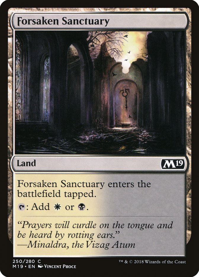 Forsaken Sanctuary [Core Set 2019] | Gate City Games LLC